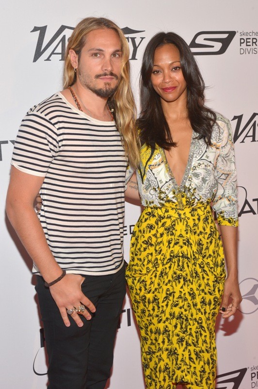 Herečka Zoe Saldana a jej manžel Marco Perego